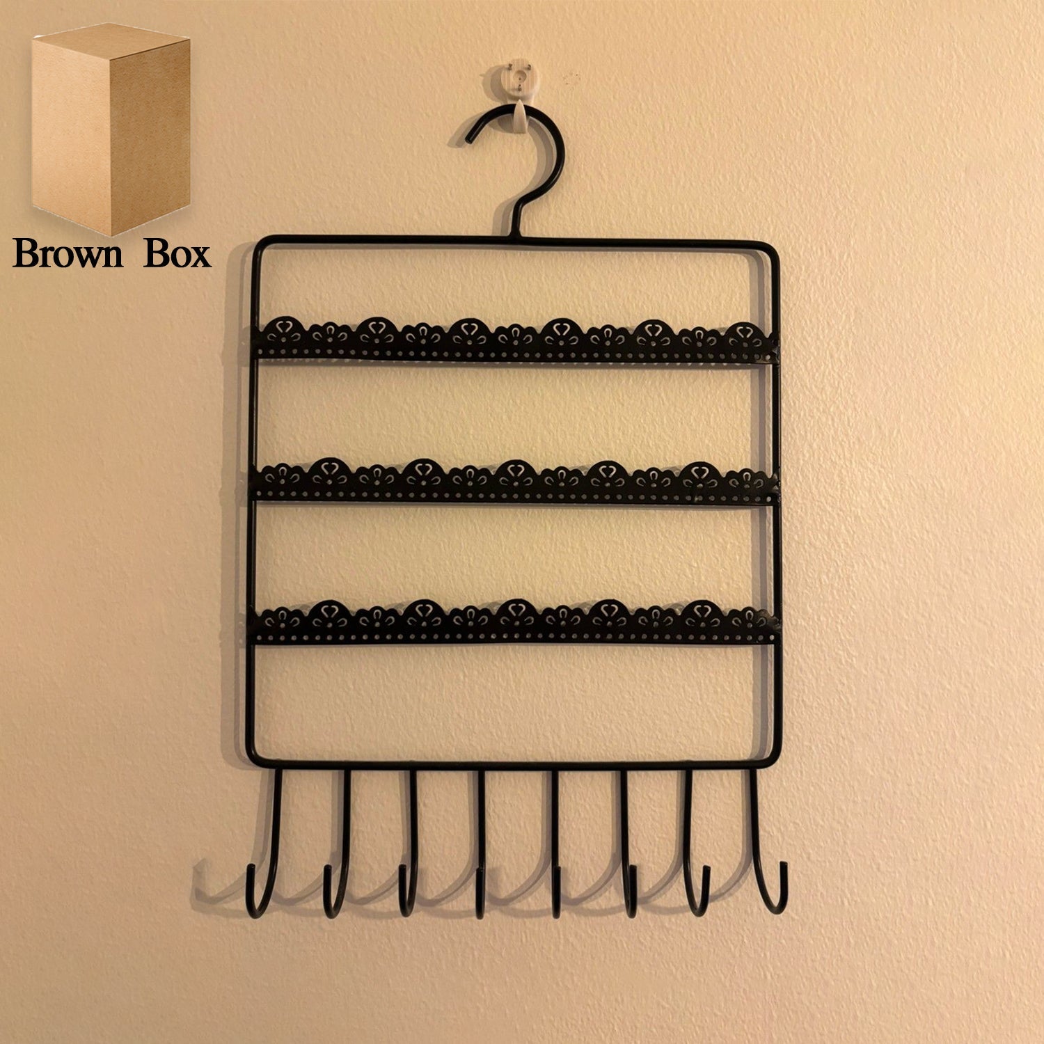 Deco Drape Wall Jewelry Rack