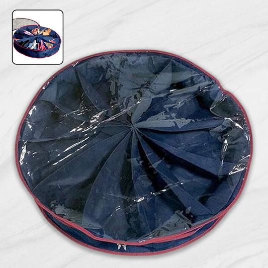 Round Foldable Shoe Organizer Bag 12-Section