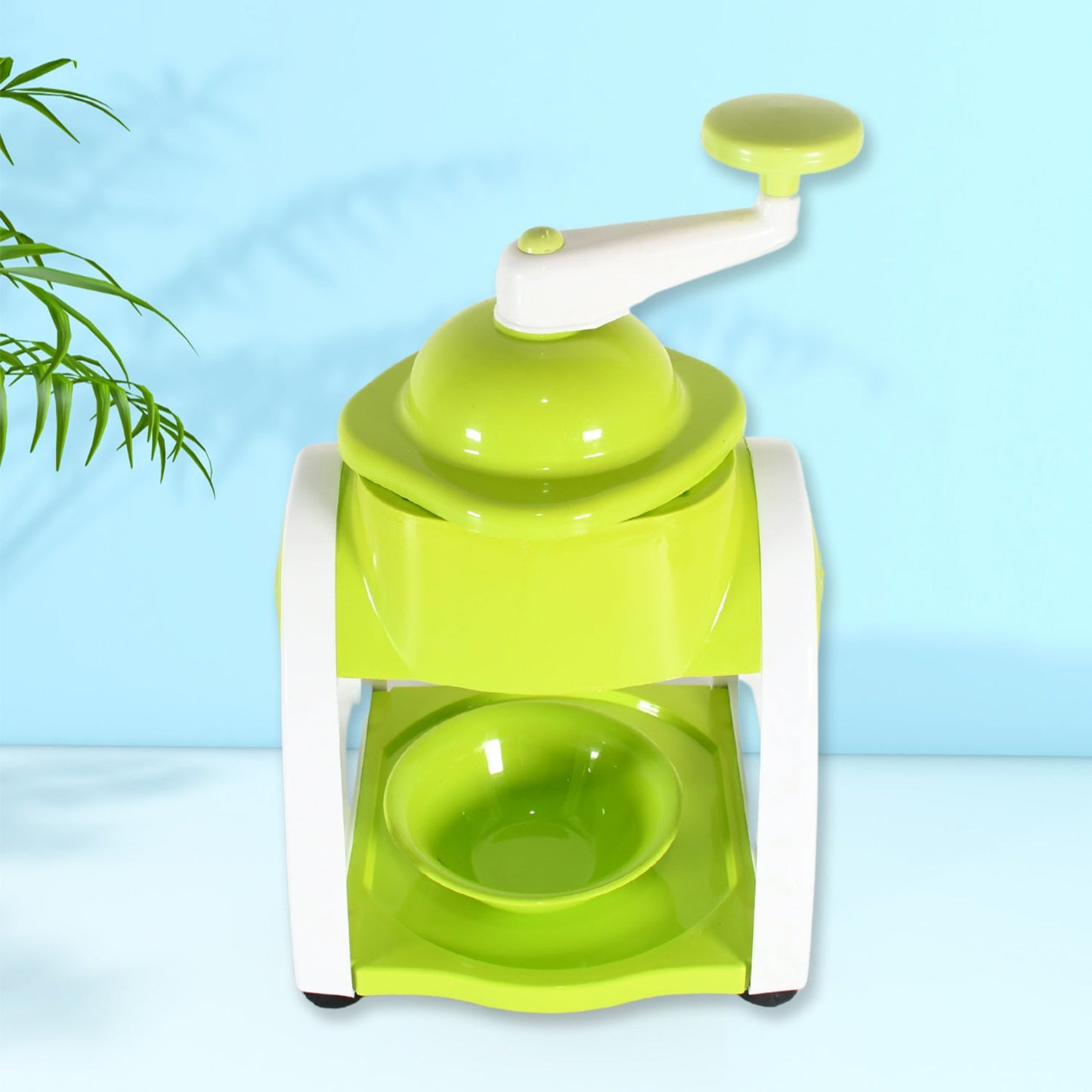 Miracle Small Plastic Ice Gola Maker Ice snowmaker Machine | Ice Crusher | Indoor Outdoor Manual With Steel Blade & Anti slip Grip (1 Pc)