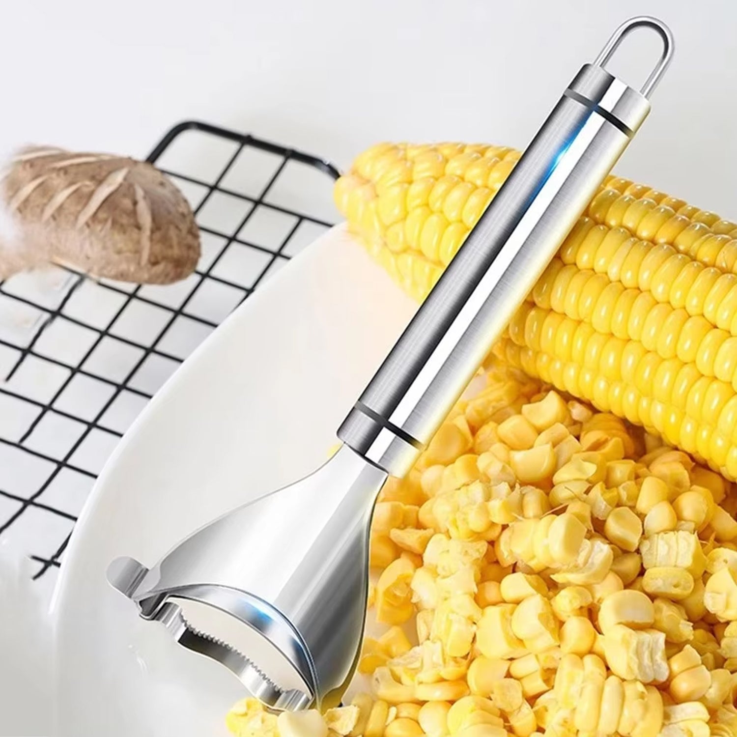 Easy Strip Corn Cob Cutter