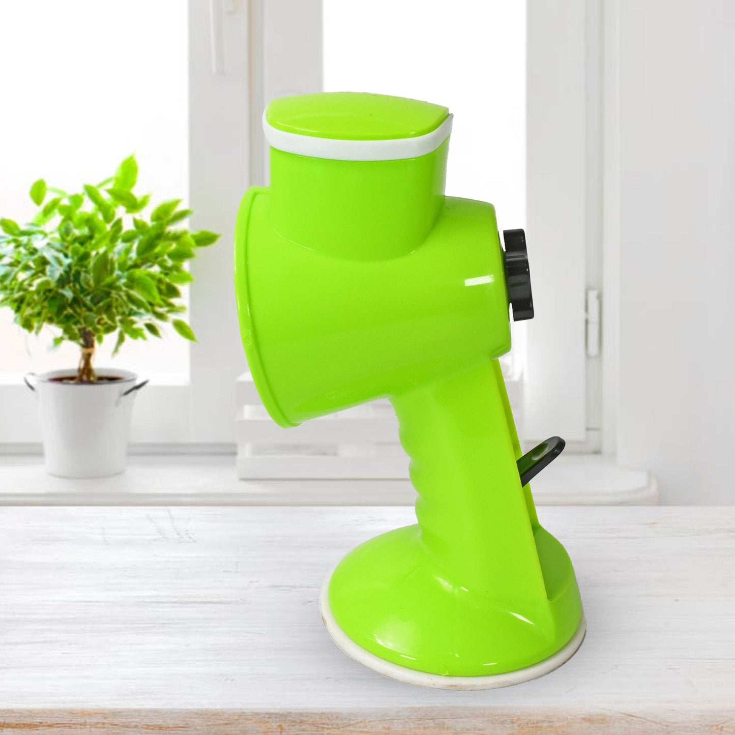 6 in 1 Multi functional Vegetable Cutter & Slicer Hand Machine Cutting, Slice, Cut Thick, Cut Silk All in one โVegetable Chopper Cutter & Slicing Cutter Barrel - Vegetable Grater with 6 Removable Blades