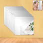 Flexible Acrylic Mirror Set (30x30 cm & 10 Pcs Set)