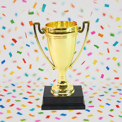 Golden Birthday Trophy – “You Are Great Happy Birthday” Plastic Award with Base