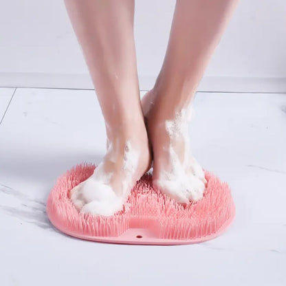 Silicone Bath Massage Cushion – Suction Cup Exfoliating Foot Scrubber & Mat
