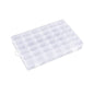 Clear plastic organizer box