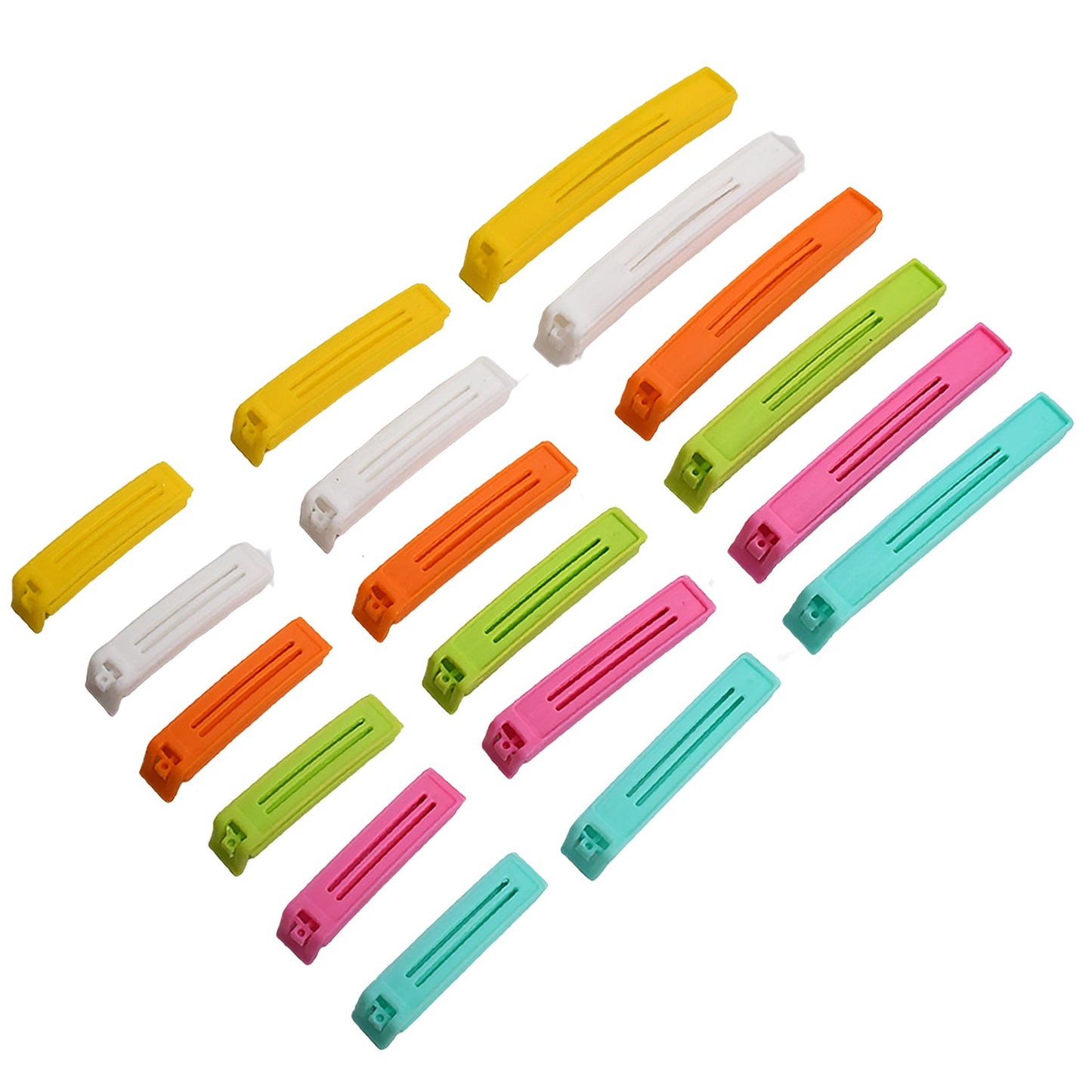 Food Bag Clip Sealer – Airtight Plastic Clips for Snacks, Kitchen & Camping (18 Pc Set)