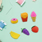 3D Food Fancy & Colorful Erasers – Cute Novelty Eraser Set for Kids & School Prize (1 Set / Mix Design & Color)