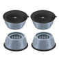 Anti vibration pads with suction cups for reducing appliance noise