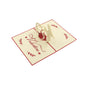 3D -Up Greeting Card (1 Pc): Birthday, Love, Christmas