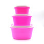 Multi-purpose containers, 3 pieces, for storing food and other items.