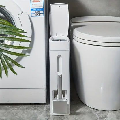 Space-Saving Wall-Mounted Trash Can With Odor-Sealing Lid,