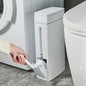 Space-Saving Wall-Mounted Trash Can With Odor-Sealing Lid,
